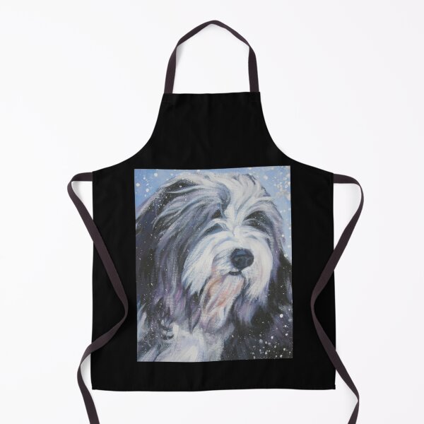 Item preview, Bearded Collie Fine Art Painting Sticker4 designed and sold by Hahoangshop.