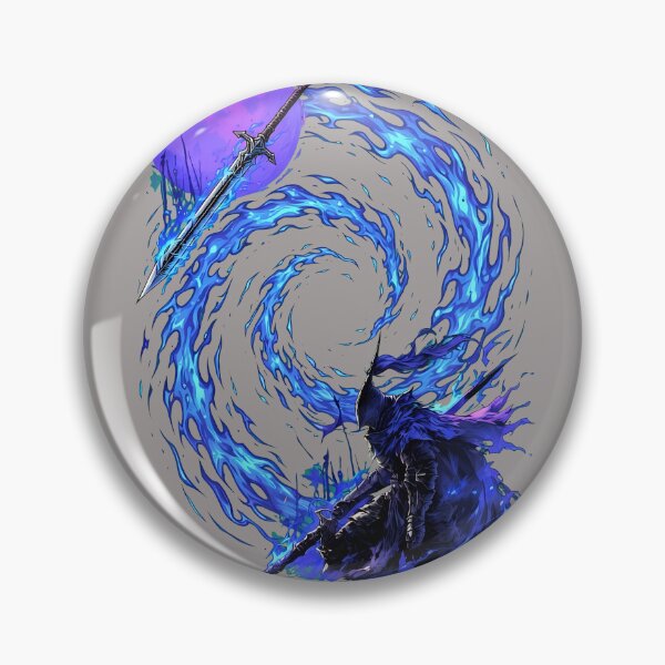 Item preview, Abyssal Knight Soul Fire Silhouette Moon Tee-50 designed and sold by EviBaum.