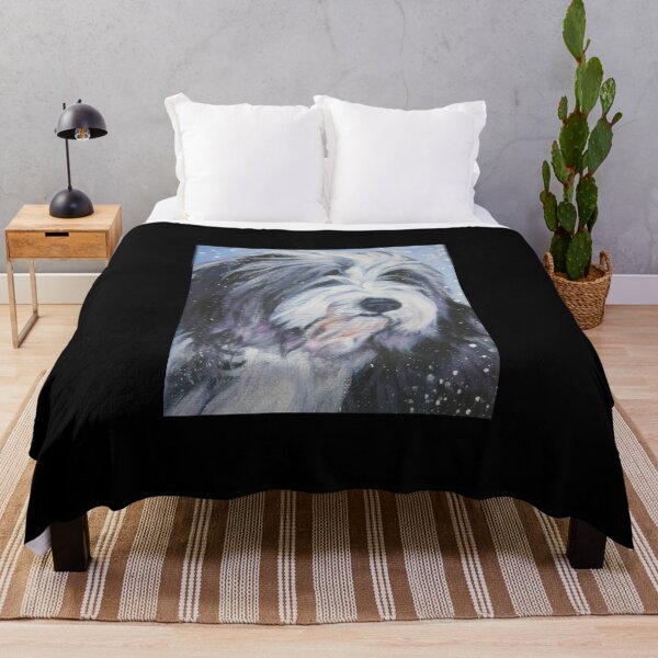 Item preview, Bearded Collie Fine Art Painting Sticker4 designed and sold by Hahoangshop.
