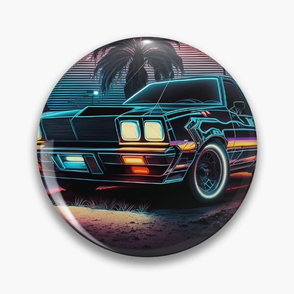 Item preview, Retro Car Neon Malibu Vibes designed and sold by ArtVibeArty.