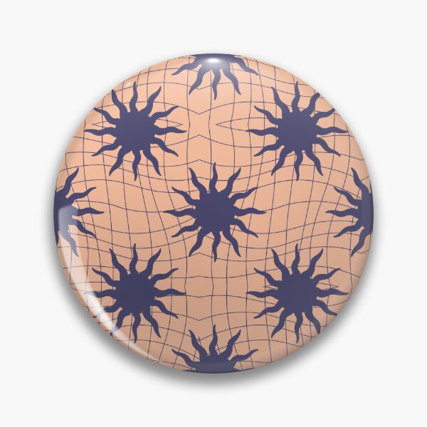 Item preview, Wavy Sun retro peach color Pattern designed and sold by Petternoholic.