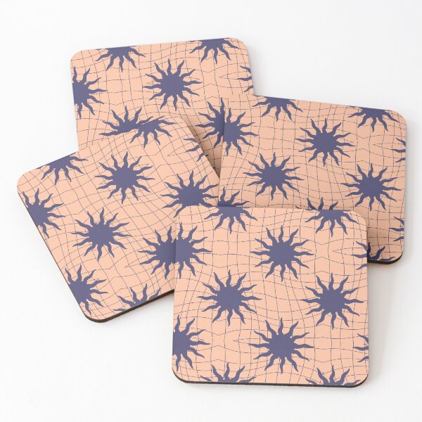 Item preview, Wavy Sun retro peach color Pattern designed and sold by Petternoholic.