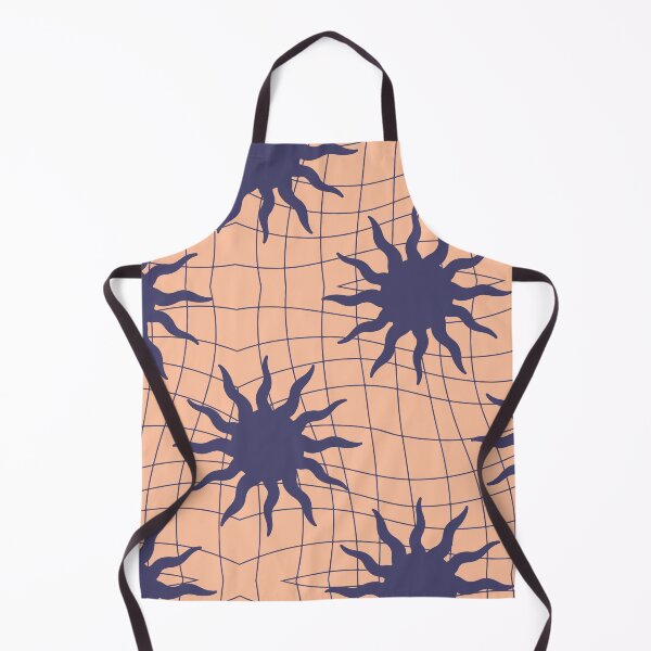 Item preview, Wavy Sun retro peach color Pattern designed and sold by Petternoholic.