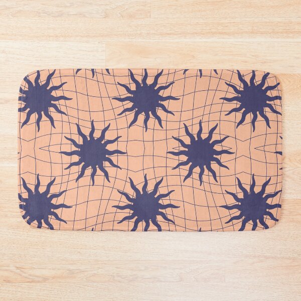 Item preview, Wavy Sun retro peach color Pattern designed and sold by Petternoholic.