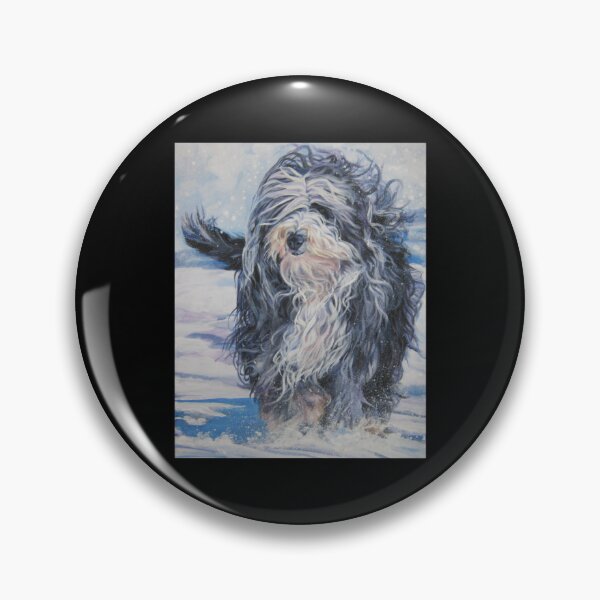 Item preview, Bearded Collie Fine Art Painting Sticker3 designed and sold by Hahoangshop.