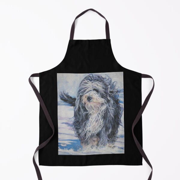 Item preview, Bearded Collie Fine Art Painting Sticker3 designed and sold by Hahoangshop.