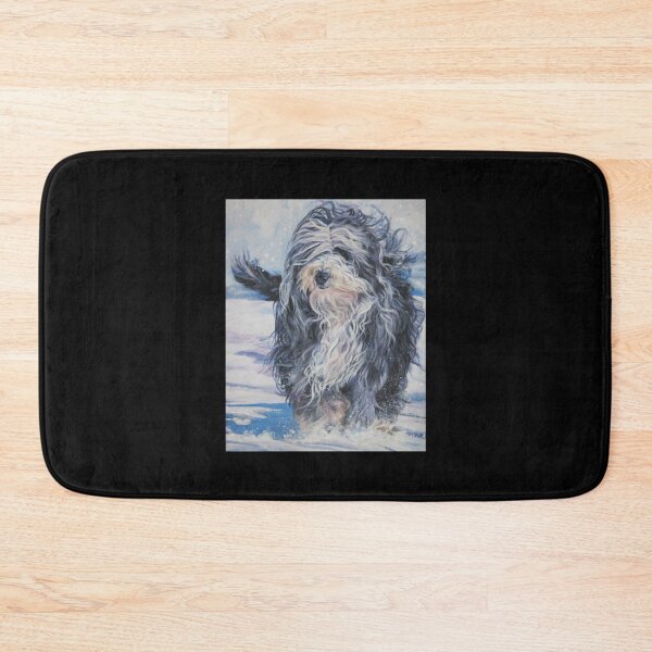 Item preview, Bearded Collie Fine Art Painting Sticker3 designed and sold by Hahoangshop.