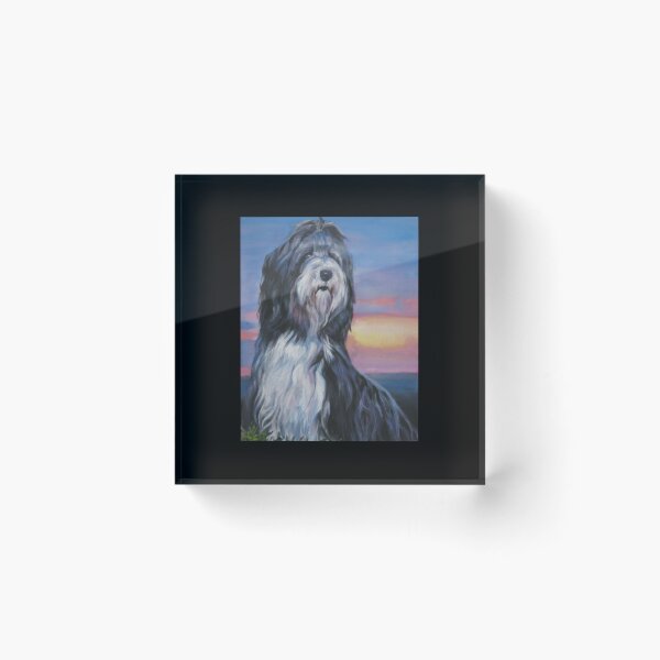 Item preview, Bearded Collie Fine Art Painting Sticker2 designed and sold by Hahoangshop.