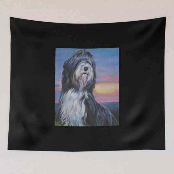 Item preview, Bearded Collie Fine Art Painting Sticker2 designed and sold by Hahoangshop.