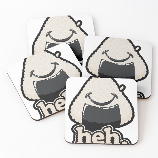 Item preview, Heh. Onigiri grin designed and sold by BOXWOODandMe.