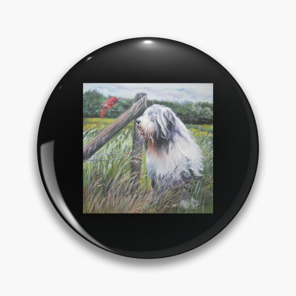 Item preview, Bearded Collie Fine Art Painting Sticker1 designed and sold by Hahoangshop.