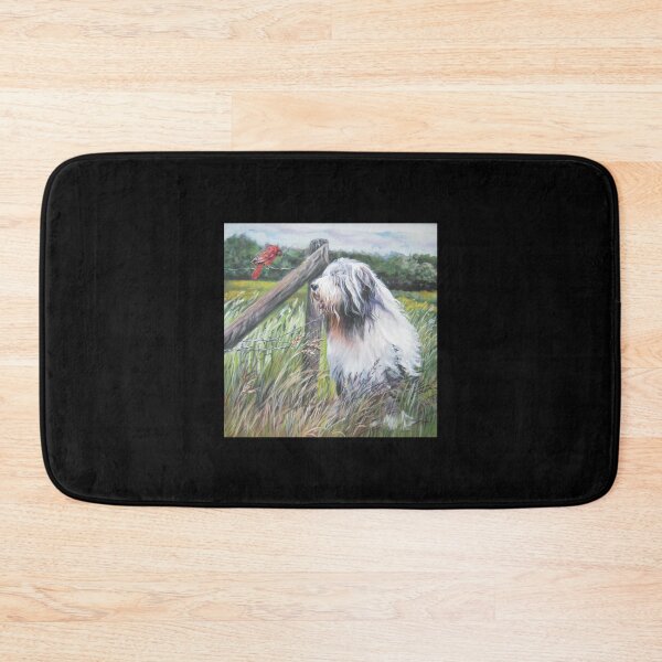 Item preview, Bearded Collie Fine Art Painting Sticker1 designed and sold by Hahoangshop.