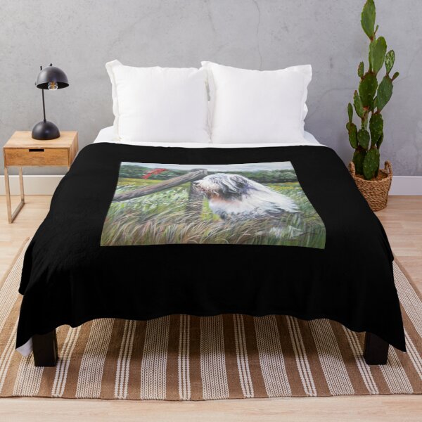 Item preview, Bearded Collie Fine Art Painting Sticker1 designed and sold by Hahoangshop.