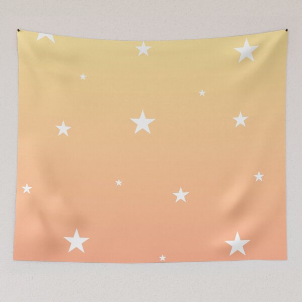 Item preview, White Stars Sunset Ombre Pattern designed and sold by Zaya_art.