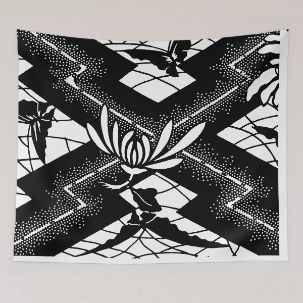 Item preview, Floral Japanese Style Print designed and sold by colliophoto.