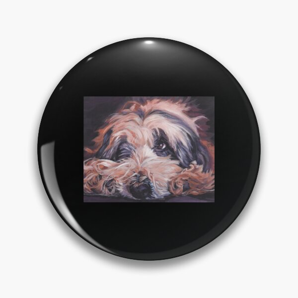 Item preview, Bearded Collie Fine Art Painting Sticker designed and sold by Hahoangshop.