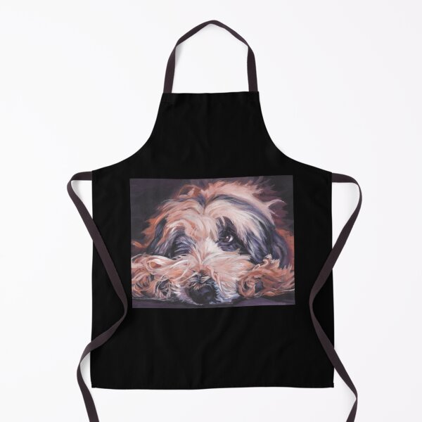 Item preview, Bearded Collie Fine Art Painting Sticker designed and sold by Hahoangshop.