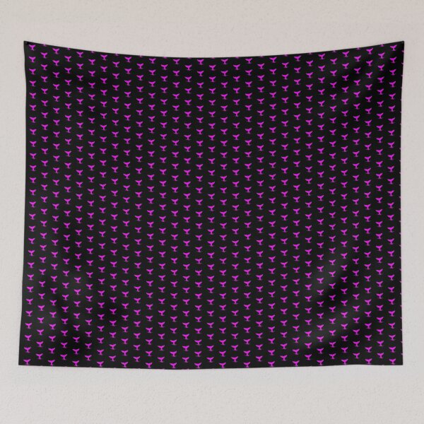 Item preview, Magenta Nautical Whale Tail Design designed and sold by pattern-archive.
