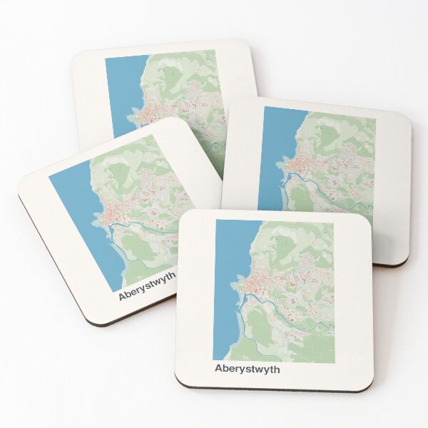 Item preview, Aberystwyth Minimalistic Map Art designed and sold by MapsNerd.