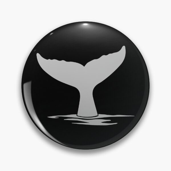 Item preview, Silver Nautical Whale Tail Design designed and sold by pattern-archive.