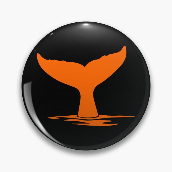 Item preview, Orange Nautical Whale Tail Design designed and sold by pattern-archive.