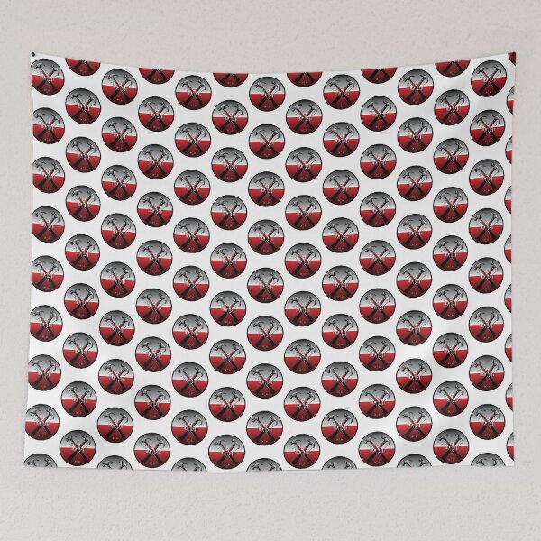 Item preview, Red and Black Hammer Design Inspired by Pink Floyd The Wall Album Art designed and sold by zanahoricida.