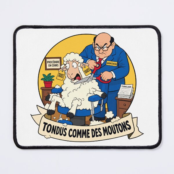 Item preview, Shorn Like Sheep - Tax Satire & Taxpayer Humor designed and sold by digital.stickerperso.com.