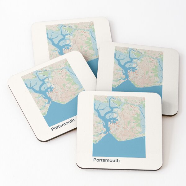 Item preview, Portsmouth Minimalistic Map Art designed and sold by MapsNerd.