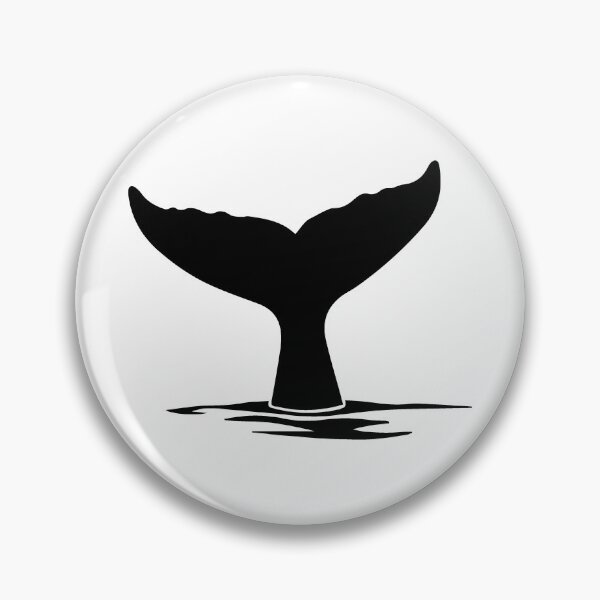 Item preview, Black Nautical Whale Tail Design designed and sold by pattern-archive.