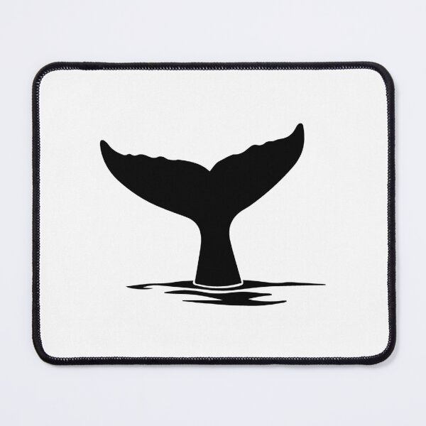 Item preview, Black Nautical Whale Tail Design designed and sold by pattern-archive.