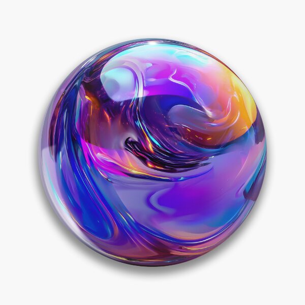 Item preview, Liquid Chrome Orb, 3d Render, Electric Purple designed and sold by Checho30.