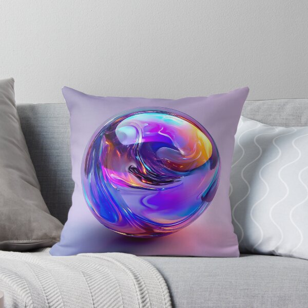 Item preview, Liquid Chrome Orb, 3d Render, Electric Purple designed and sold by Checho30.