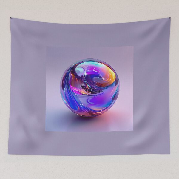 Item preview, Liquid Chrome Orb, 3d Render, Electric Purple designed and sold by Checho30.