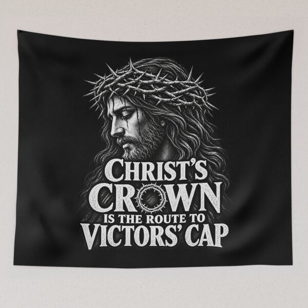 Item preview, Christ’s Crown Is the Route to Victors’ Cap – Jesus Crown of Thorns Christian T-Shirt designed and sold by Obiechefu.