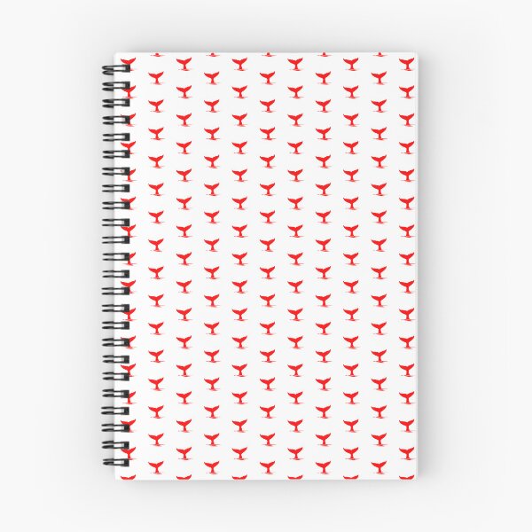 Item preview, Red Nautical Whale Tail Design designed and sold by pattern-archive.
