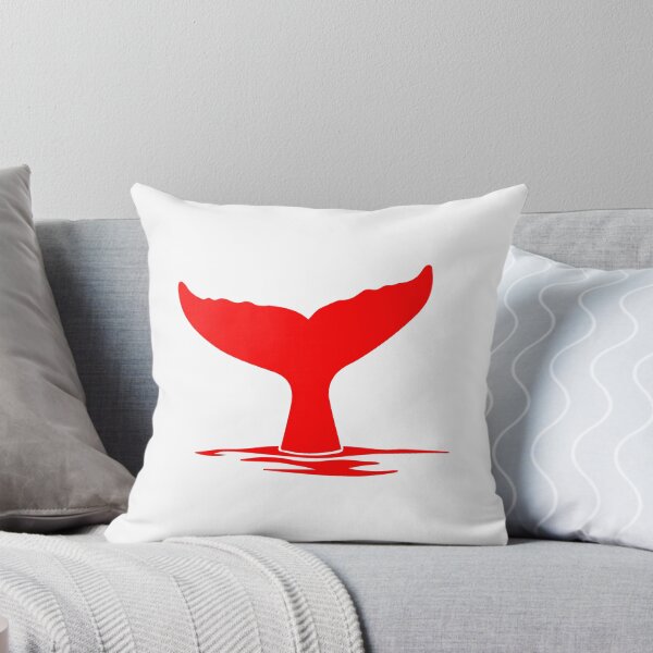 Item preview, Red Nautical Whale Tail Design designed and sold by pattern-archive.