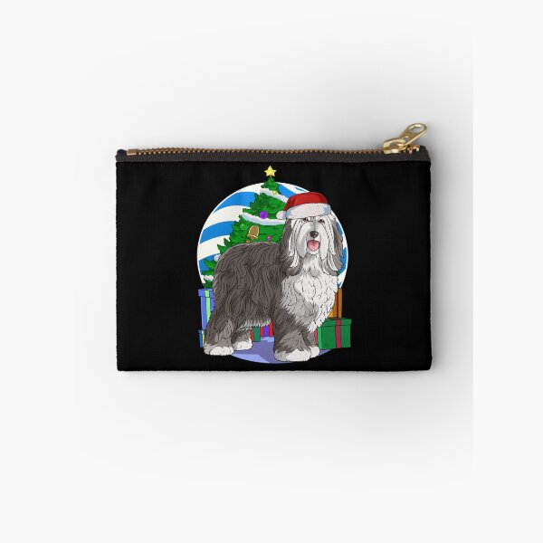 Item preview, Bearded Collie Dog Santa Christmas Tree Ornament Decor Sticker designed and sold by Hahoangshop.