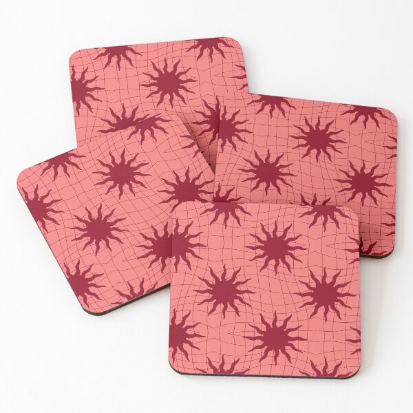 Item preview, Wavy Sun Maroon / coral color Pattern designed and sold by Petternoholic.