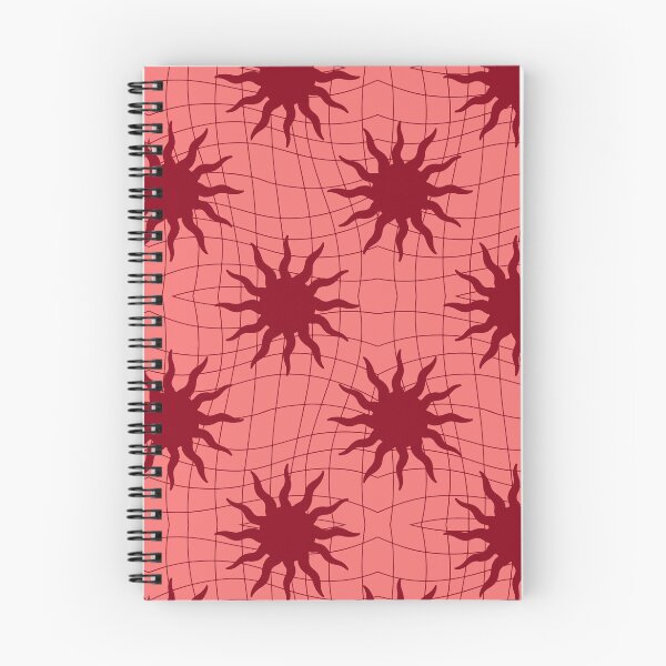 Item preview, Wavy Sun Maroon / coral color Pattern designed and sold by Petternoholic.