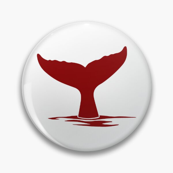Item preview, Dark Red Nautical Whale Tail Design designed and sold by pattern-archive.