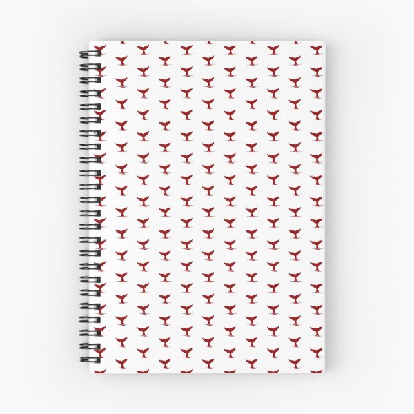 Item preview, Dark Red Nautical Whale Tail Design designed and sold by pattern-archive.