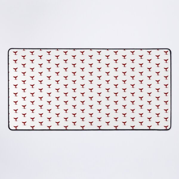 Item preview, Dark Red Nautical Whale Tail Design designed and sold by pattern-archive.