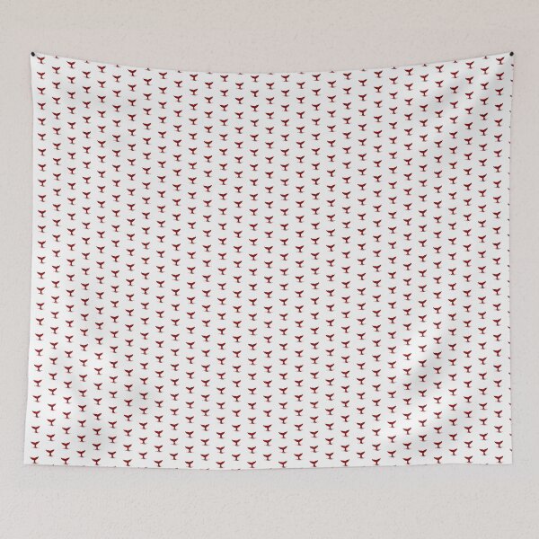 Item preview, Dark Red Nautical Whale Tail Design designed and sold by pattern-archive.