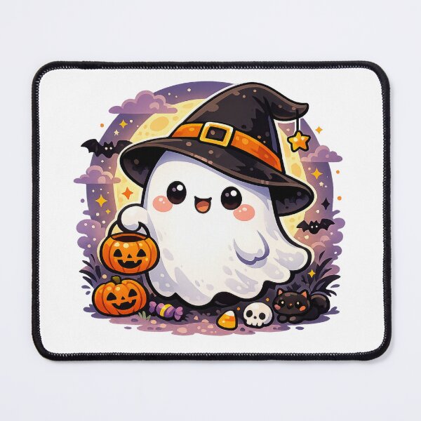 Item preview, Halloween Witch Ghost – Soft Pastel Kawaii Spooky Spirit designed and sold by Sommium .