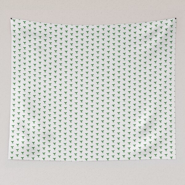 Item preview, Dark Green Nautical Whale Tail Design designed and sold by pattern-archive.