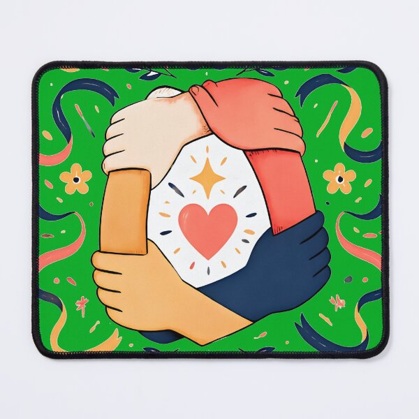 Item preview, Diversity Unity Holding Hands Floral Art designed and sold by Supertango.