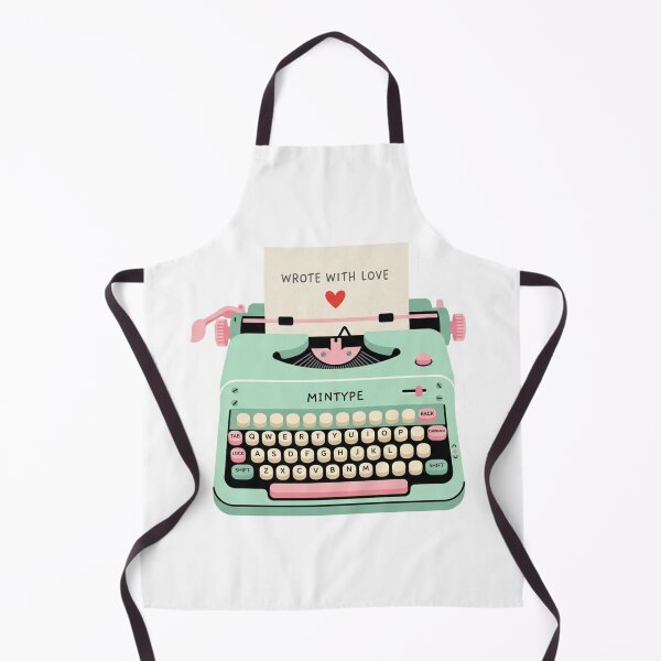 Item preview, Cute Mint Green Vintage Typewriter - Wrote with Love Aesthetic Sticker Design designed and sold by Nubian Style.