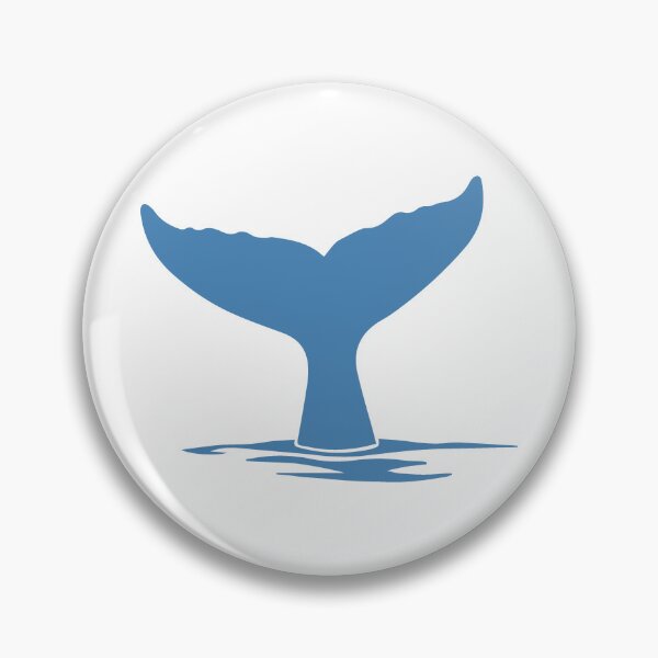 Item preview, Steel Blue Nautical Whale Tail Design designed and sold by pattern-archive.