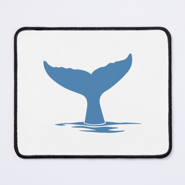 Item preview, Steel Blue Nautical Whale Tail Design designed and sold by pattern-archive.