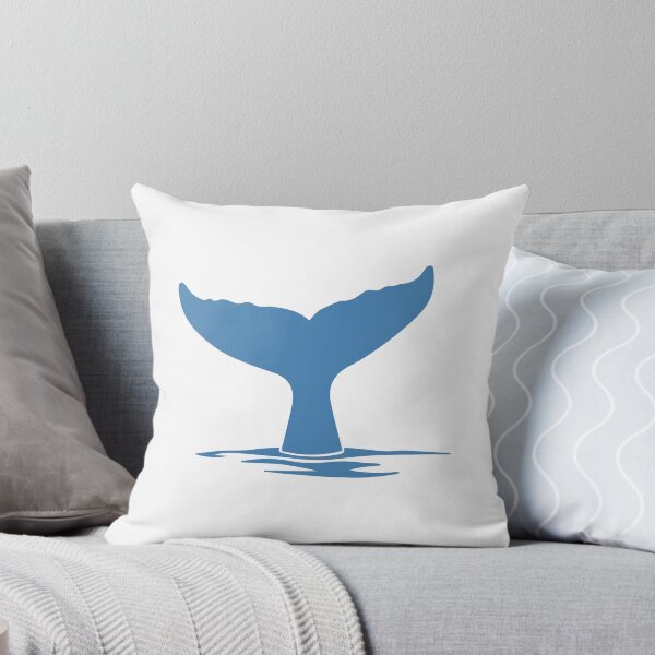 Item preview, Steel Blue Nautical Whale Tail Design designed and sold by pattern-archive.